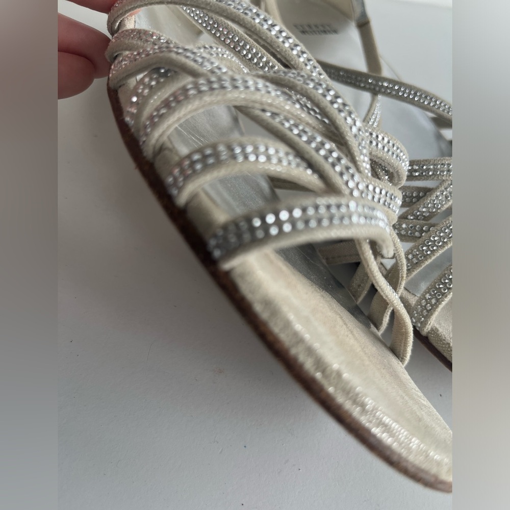 Stuart Weitzman Silver Sandals - Picture 3 of 10